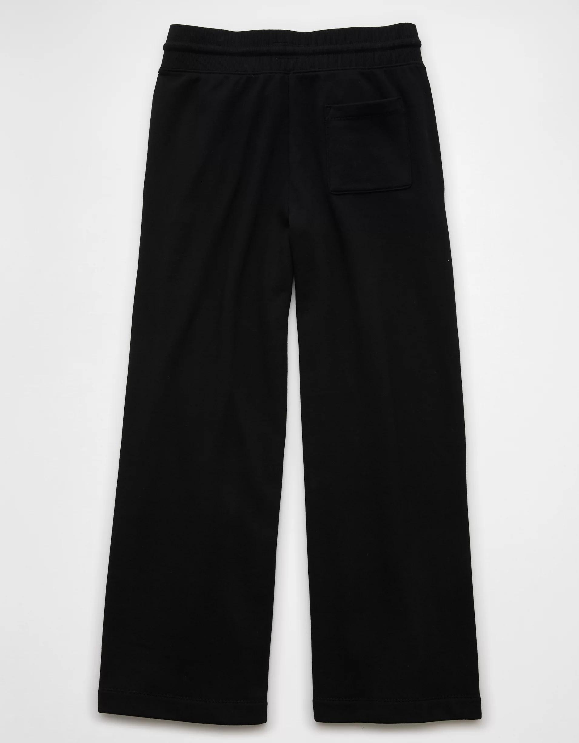 AE Fleece Wide-Leg Sweatpant Trouser Product Image