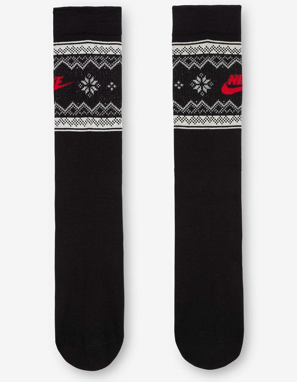 NIKE Everyday Essentials Fair Isle Crew Socks - BLACK COMBO Product Image