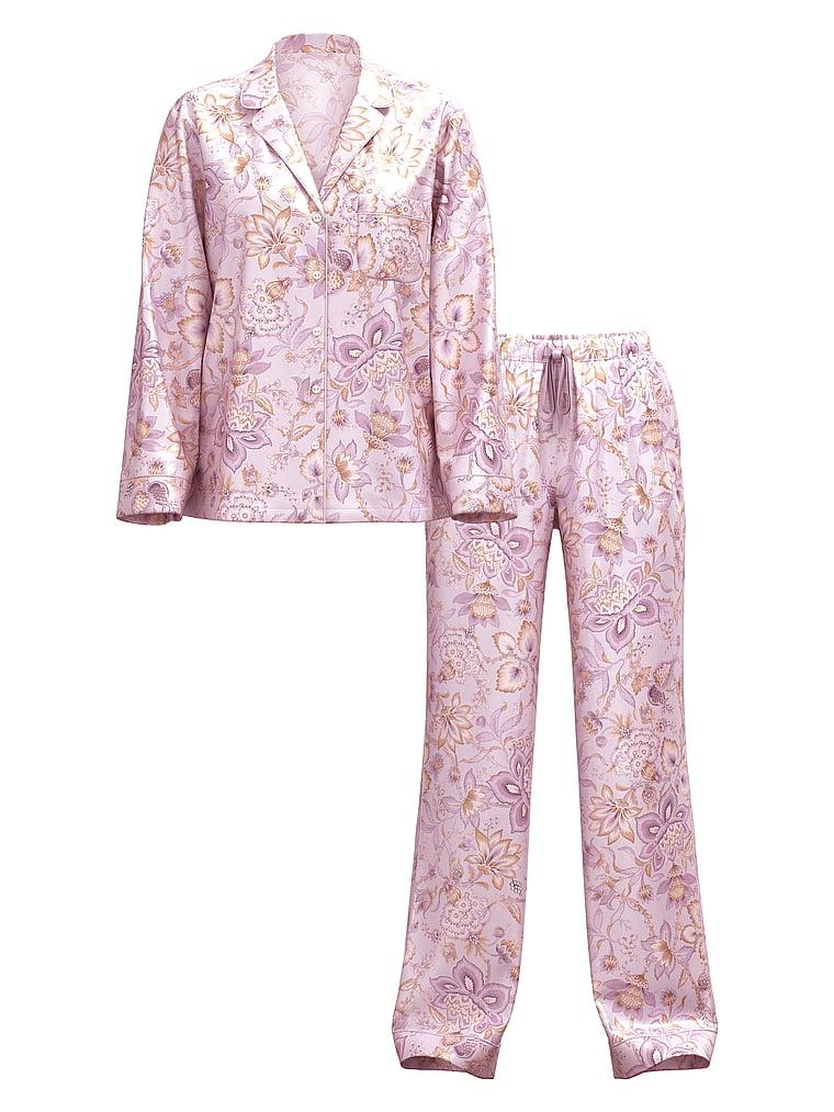 Glazed Satin Short Pajama Set Product Image