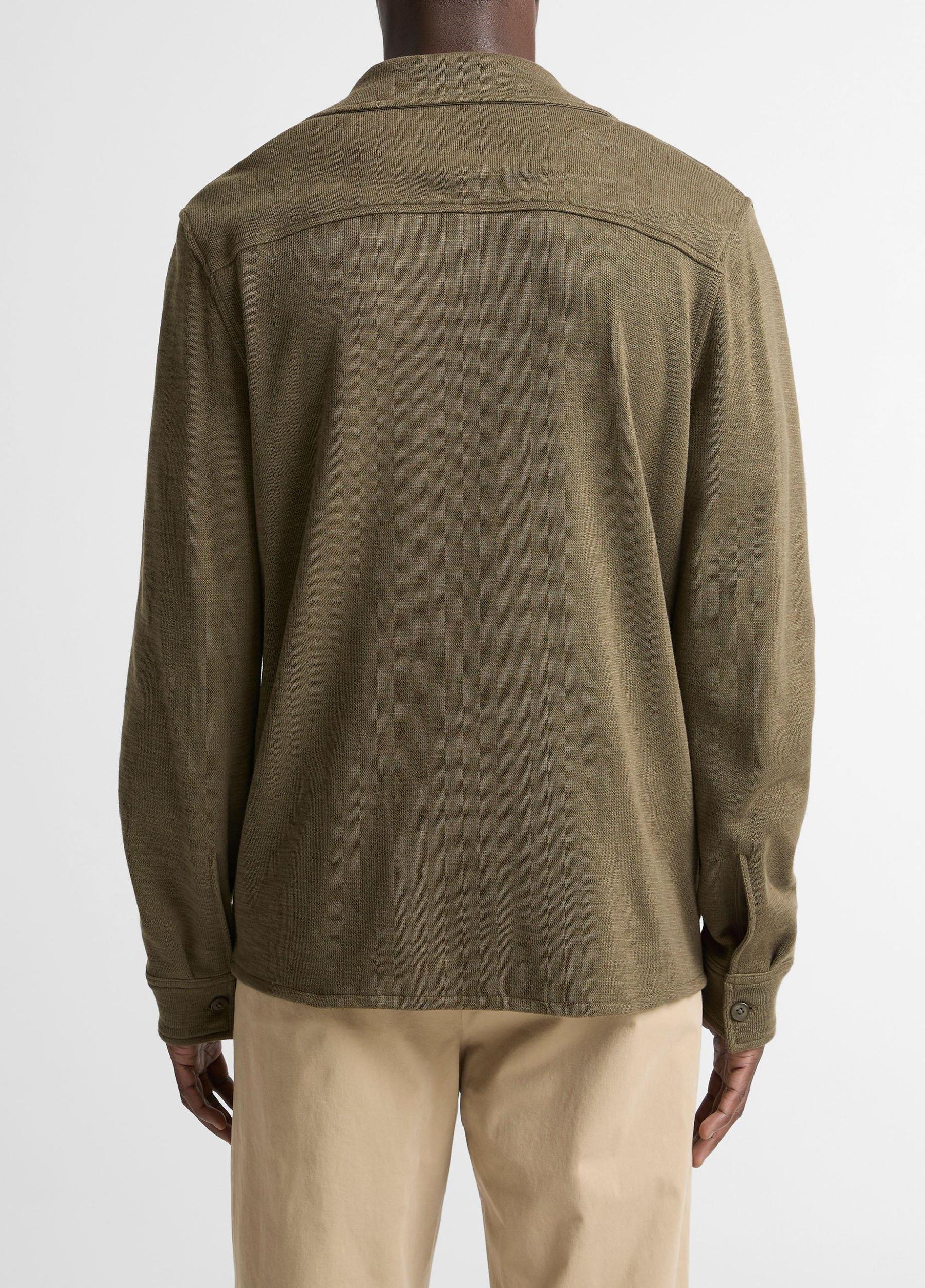 Double-Slub Cotton-Blend Shirt Jacket Product Image