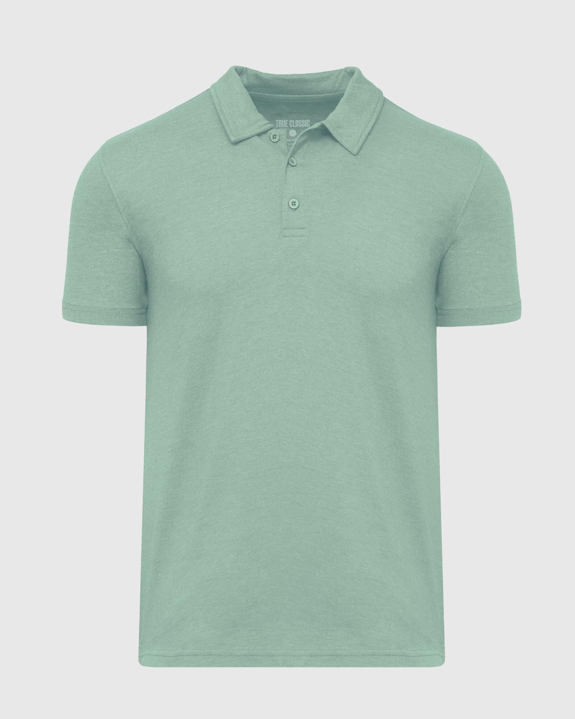 Heather Slate Green Classic Polo Product Image
