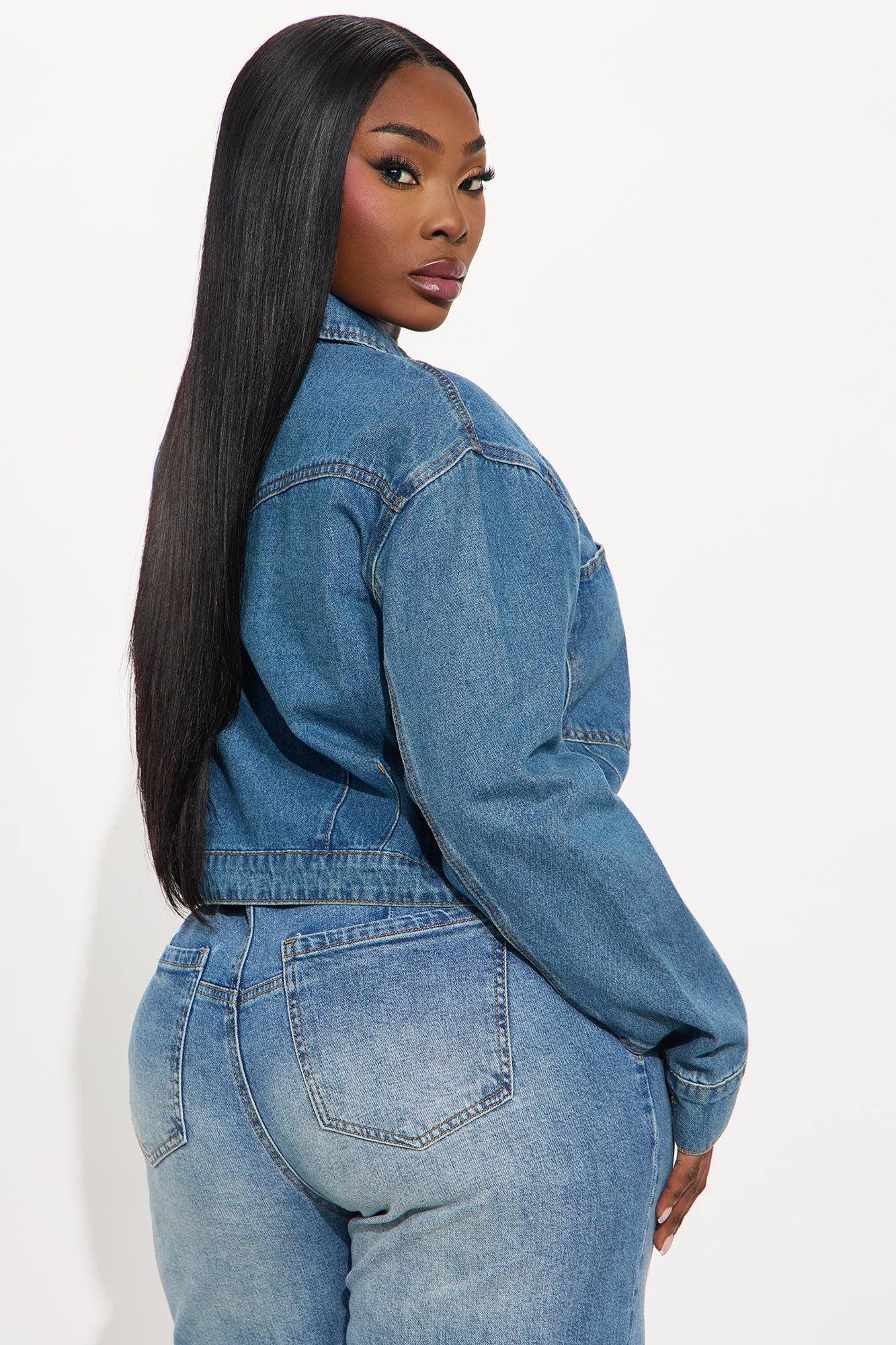 Big Talk Denim Jacket - Medium Wash Female Product Image