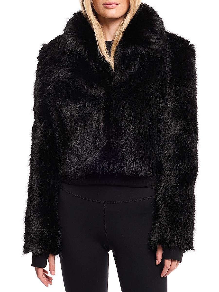 Womens Brandi Faux-Fur Bolero Jacket Product Image