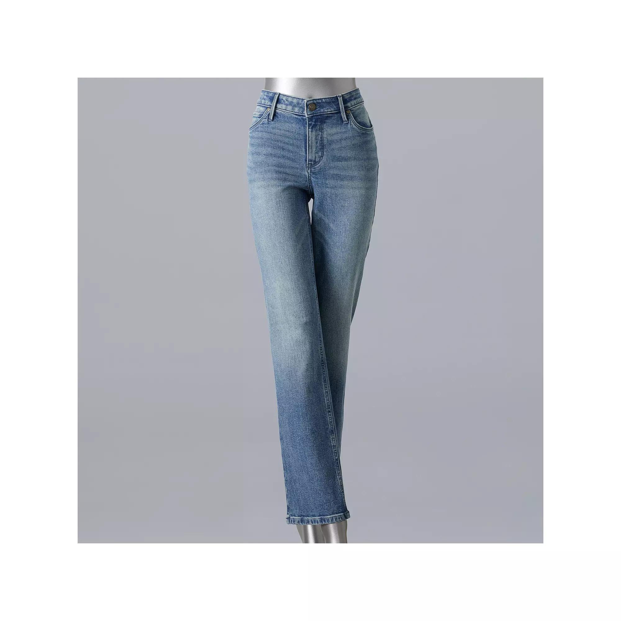 Women's Simply Vera Vera Wang Slim Straight Leg Jeans,  Product Image