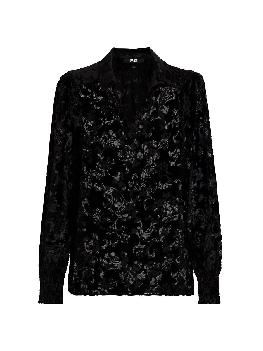 Womens Ginerva Burnout Blouse Product Image