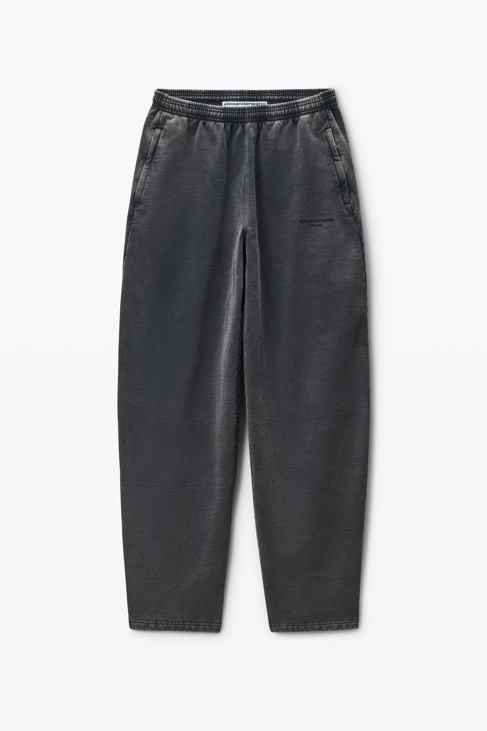 Black Wide-leg Sweatpants Product Image