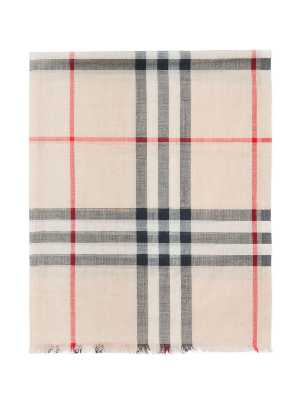 Vintage Check wool-blend scarf Product Image