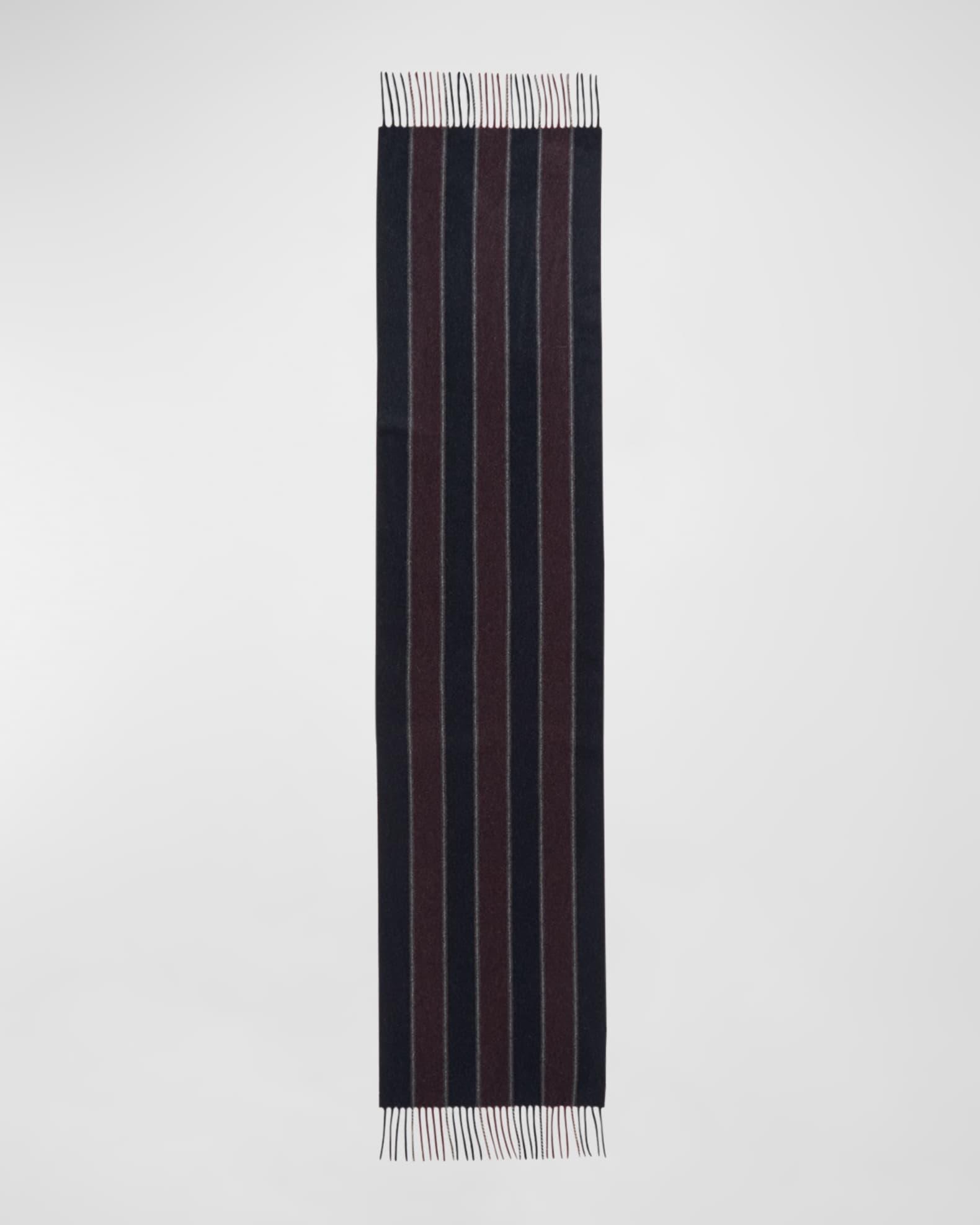 Men's Cashmere Stripe Scarf Product Image