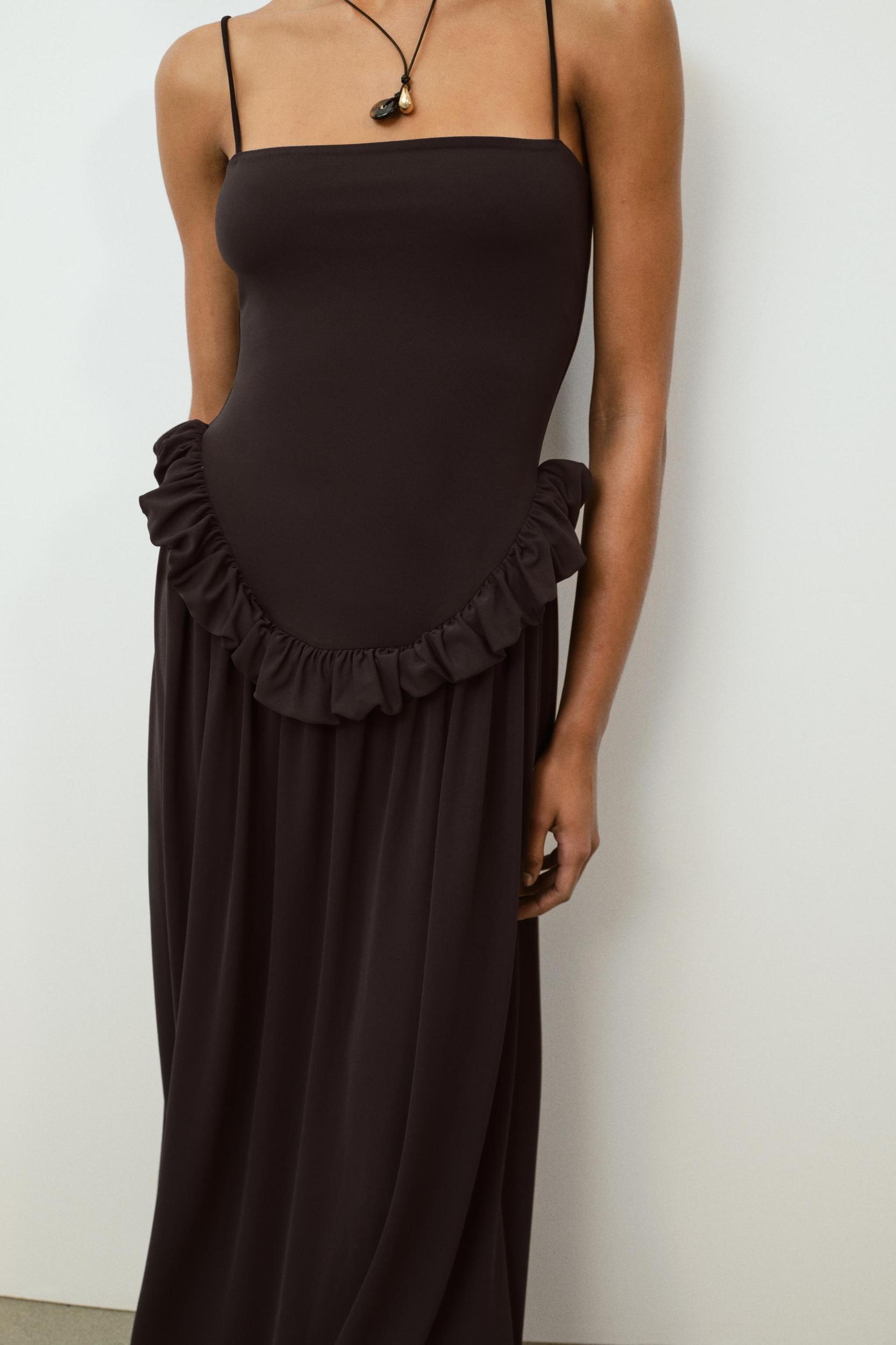PEPLUM VOLUME DRESS Product Image
