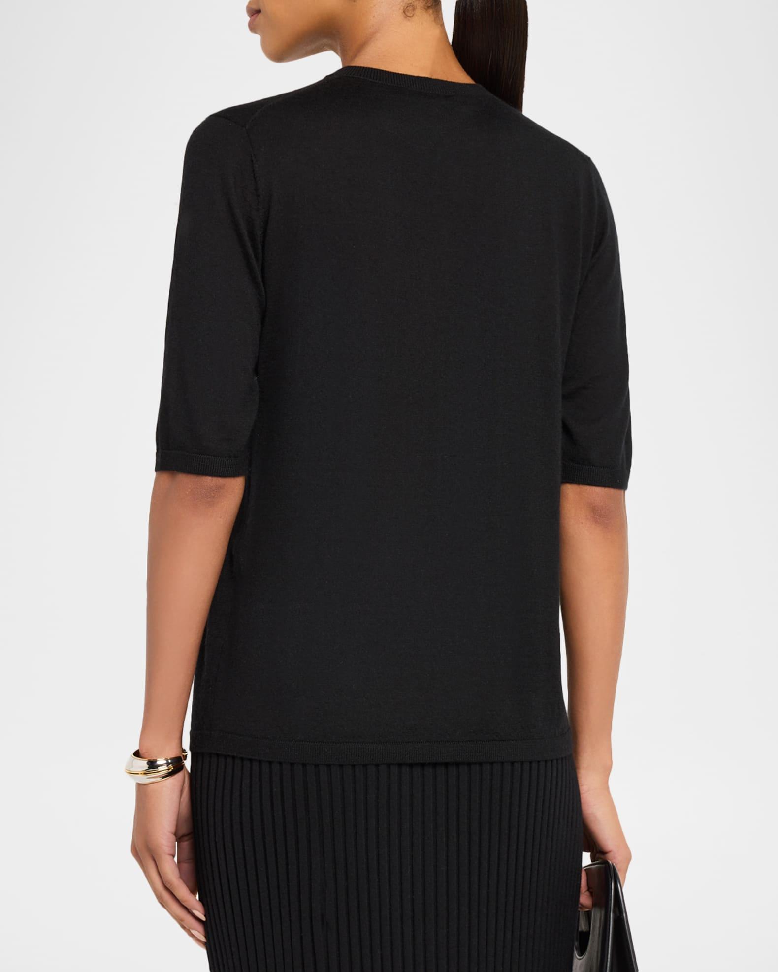 Brunner Short-Sleeve Cashmere-Silk T-Shirt Product Image