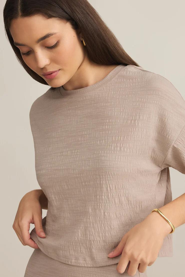 Sway Textured Cropped Tee Product Image