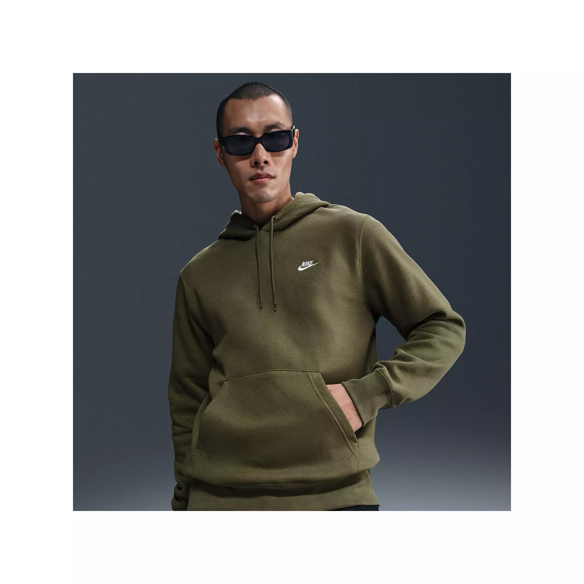 Big & Tall Nike Club Pull-Over Fleece Hoodie, Men's,  Product Image