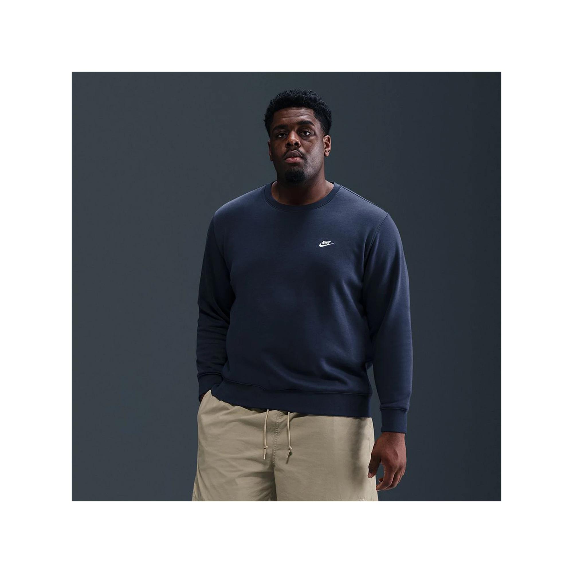 Big & Tall Nike Club Fleece Crewneck Sweatshirt, Men's,  Product Image