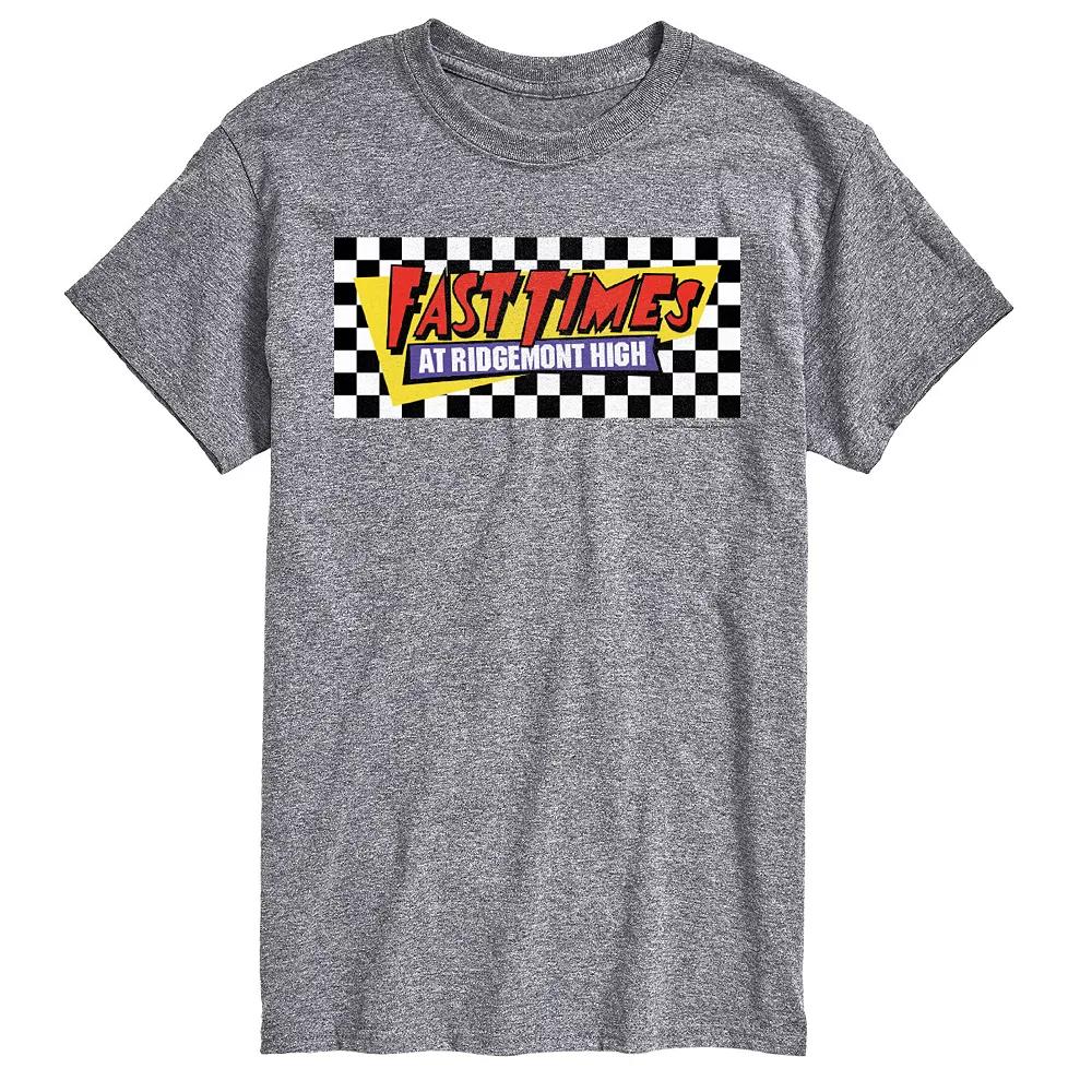 Big & Tall Fast Times At Ridgemont High Checkered Logo Graphic Tee, Men's,  Product Image