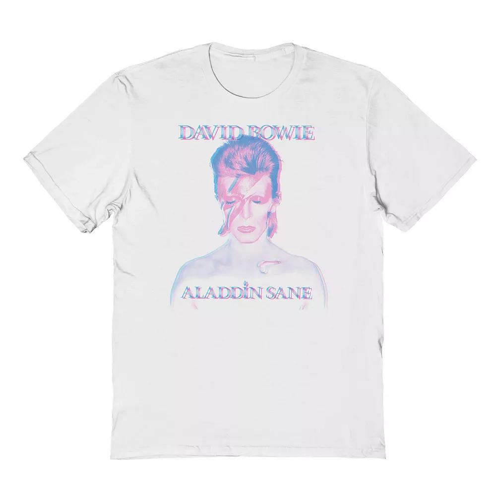 Men's Bowie Aladdin 3D Graphic Tee, Size: XXL, White Product Image