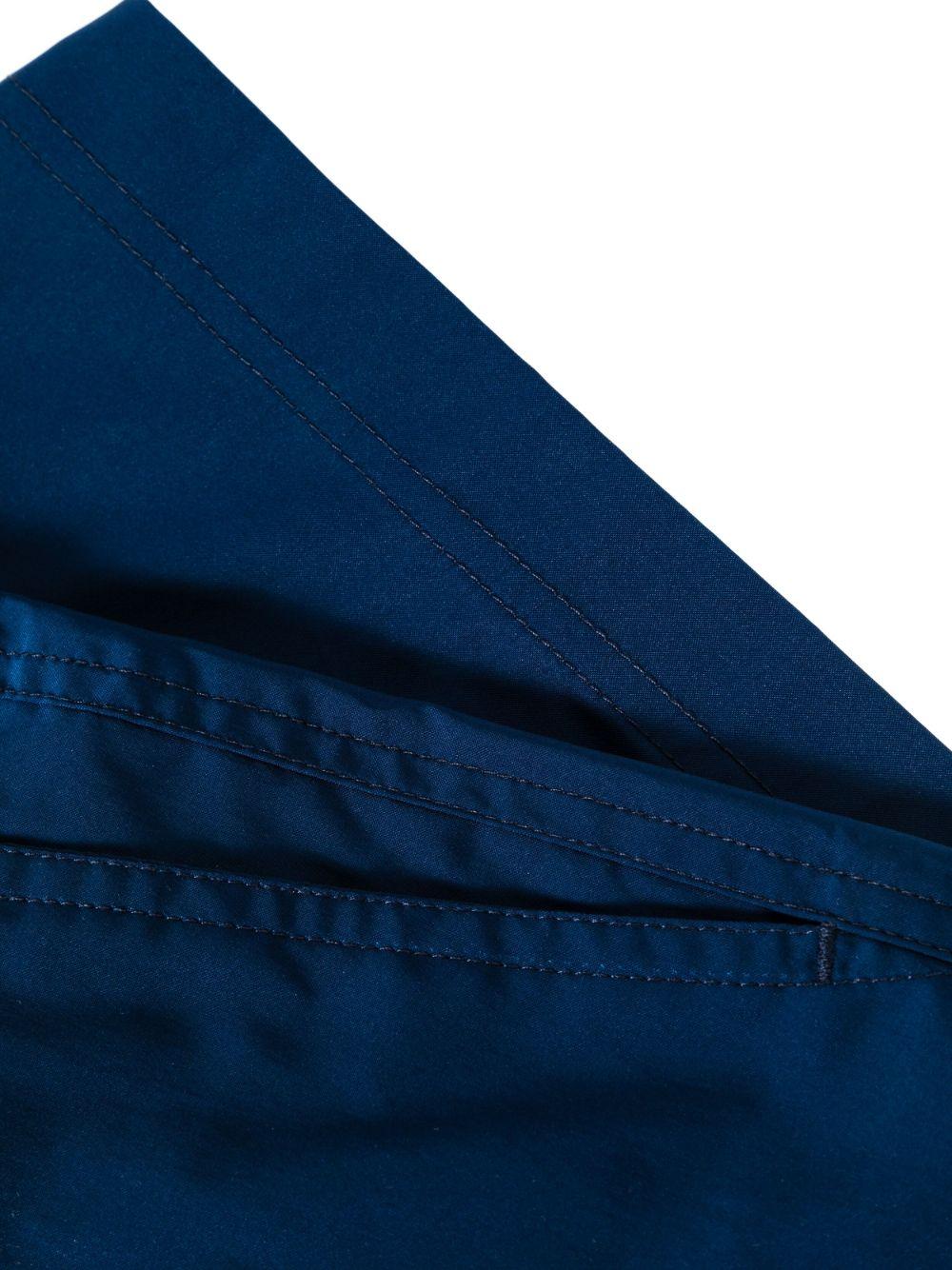 logo-buckle compact-poplin swim shorts Product Image