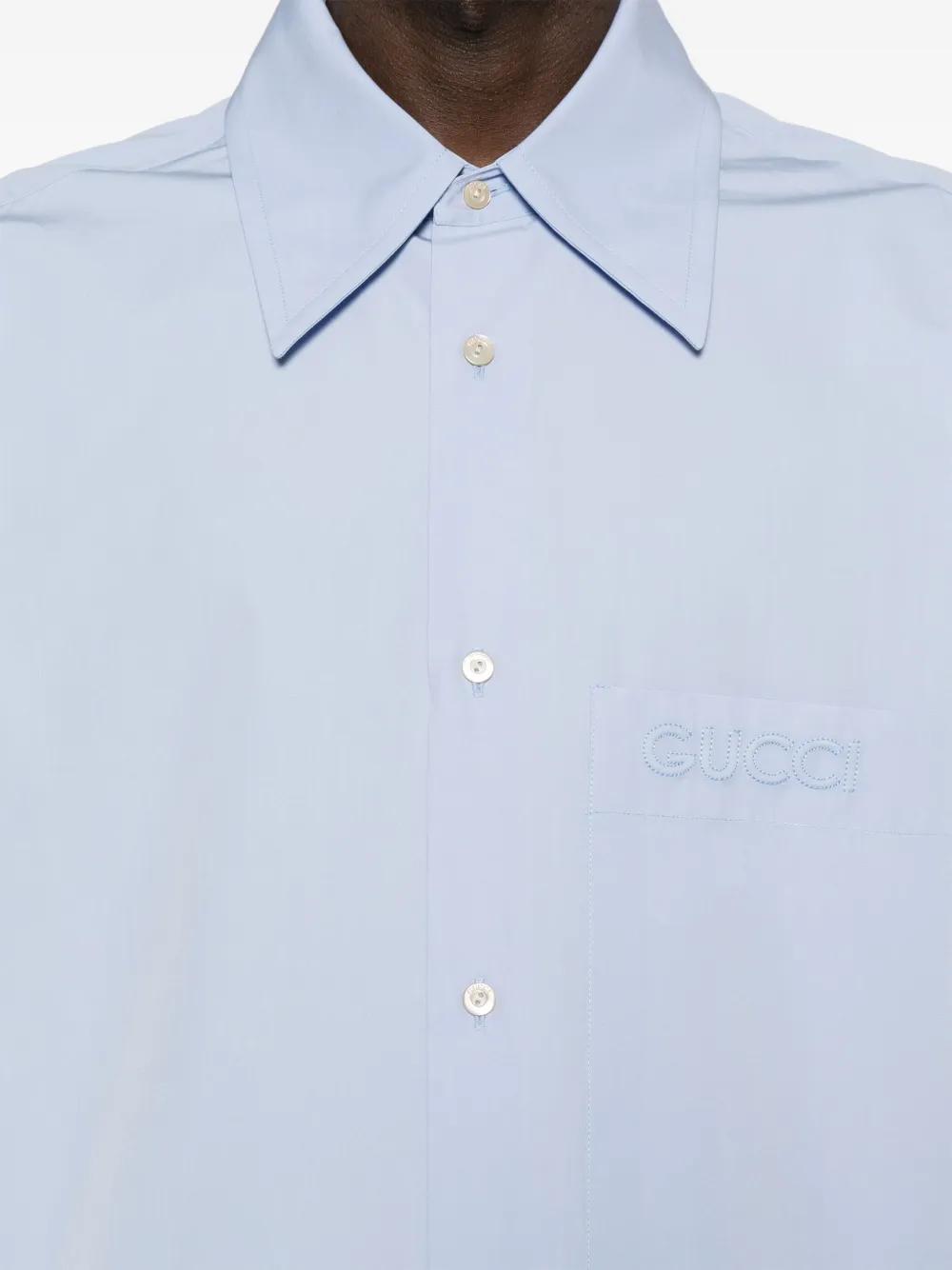 logo-embossed shirt Product Image