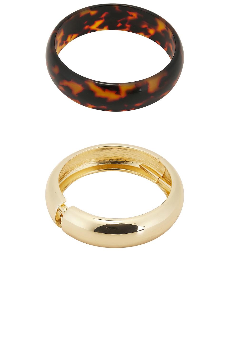 Tortoise Bangle Bracelet Set SHASHI Product Image