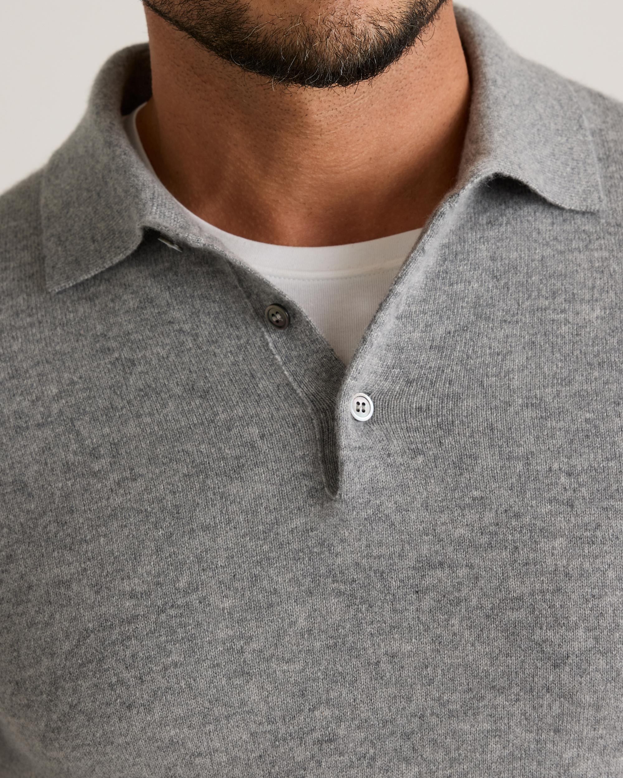 Quince | Men's Mongolian Cashmere Polo Sweater Product Image