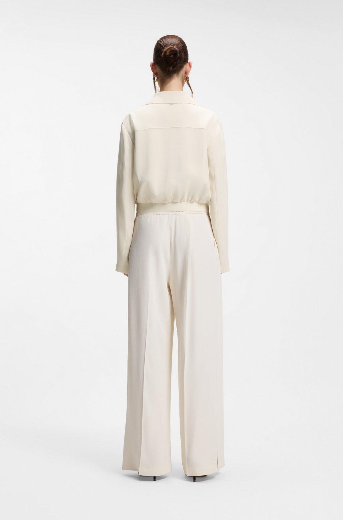 Regular-fit blazer in soft crepe Product Image
