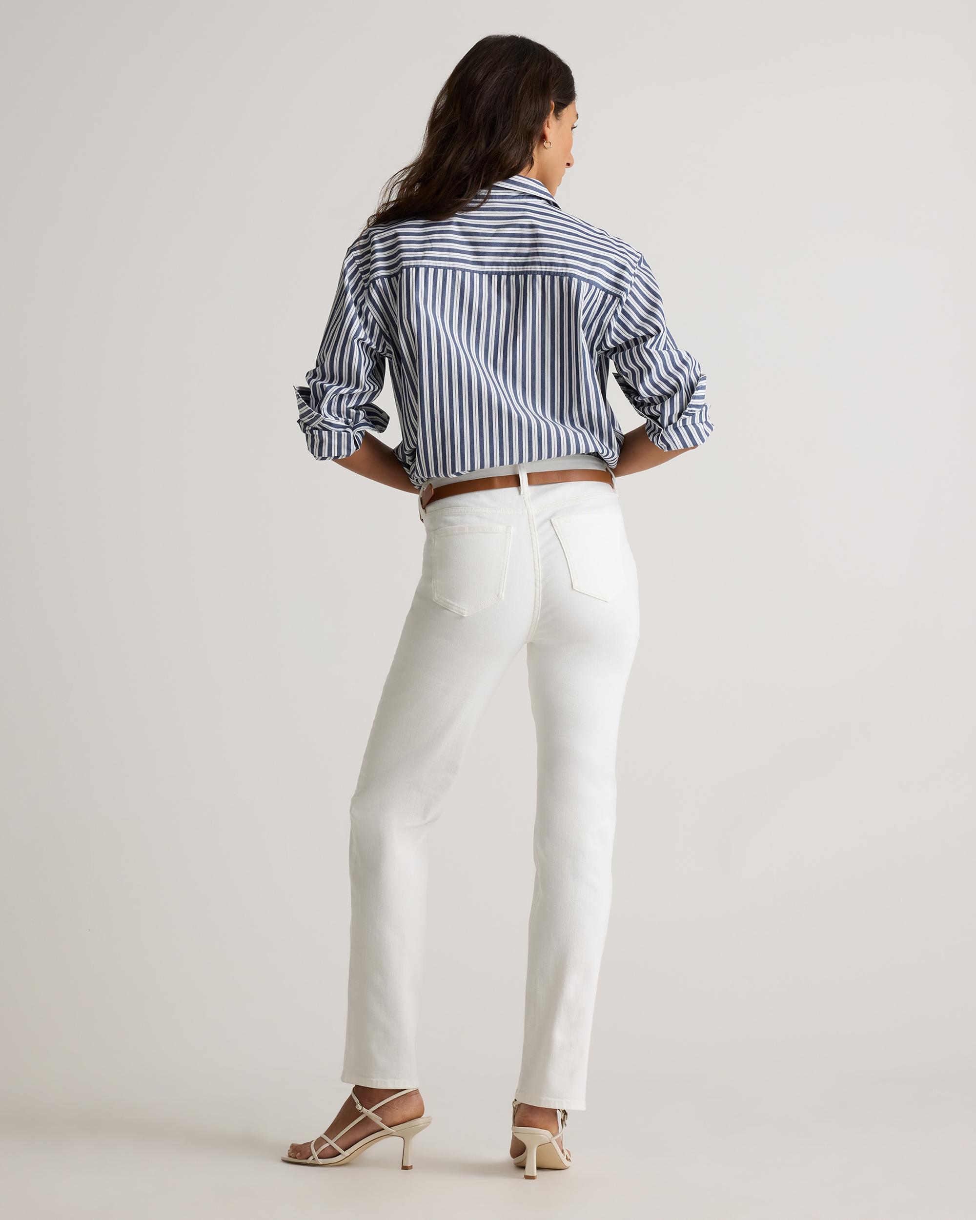 Quince | Women's Bella Stretch Straight Jeans Organic Cotton Product Image