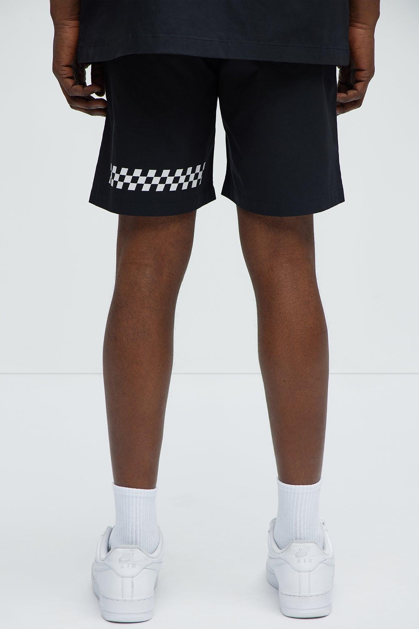 Racing Club Relaxed Drawstring Shorts - Black Product Image