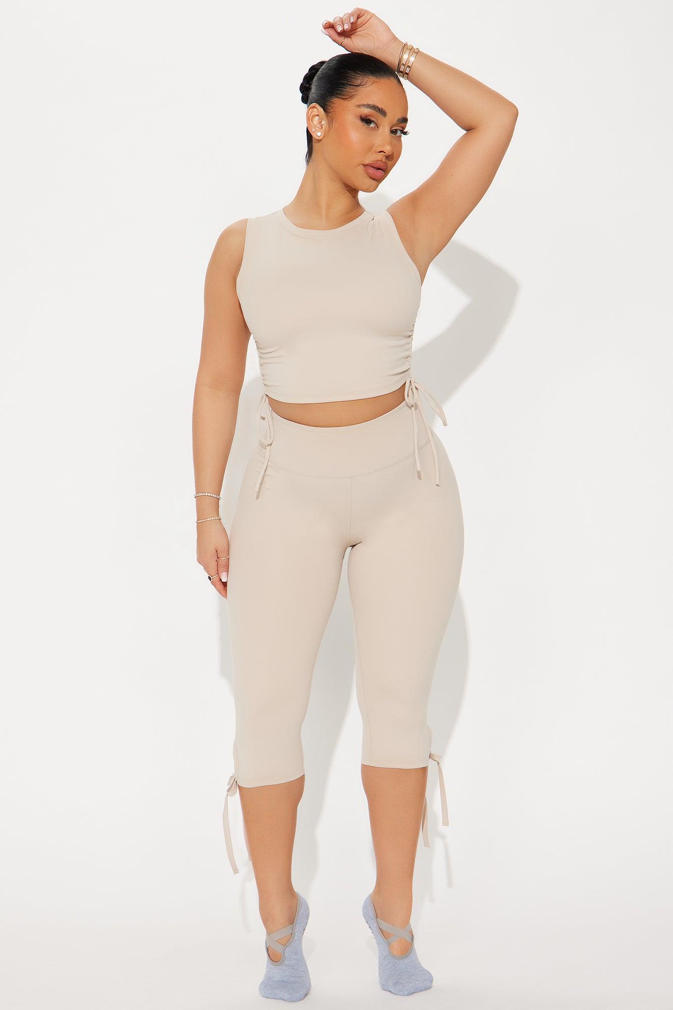 Pirouette Super Soft Active Capri - Light Taupe Product Image