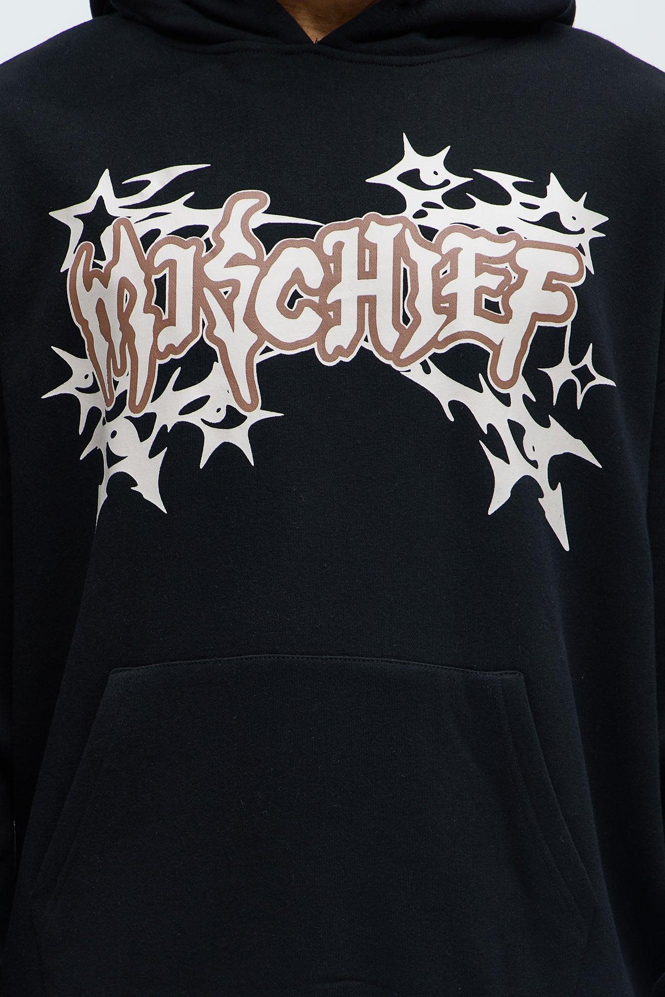 Tyson Mischief Oversized Hoodie - Black Product Image