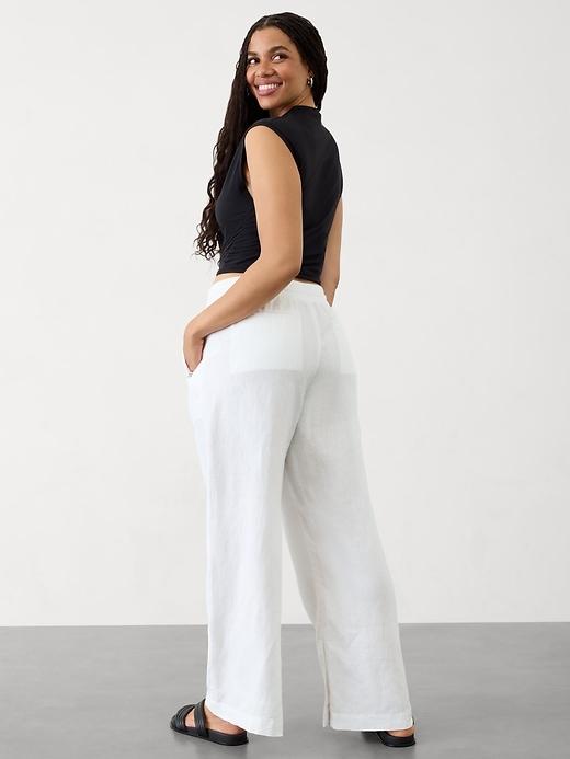 Retreat Linen High Rise Wide Leg Pant Product Image