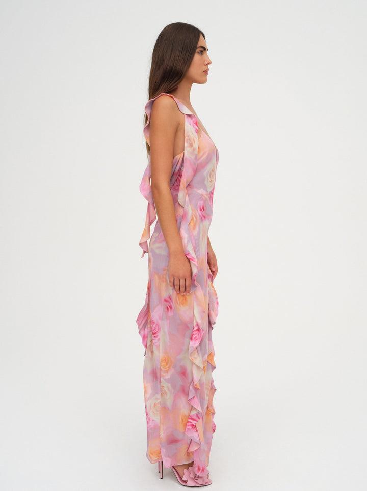Beate Maxi Dress — Pink Product Image