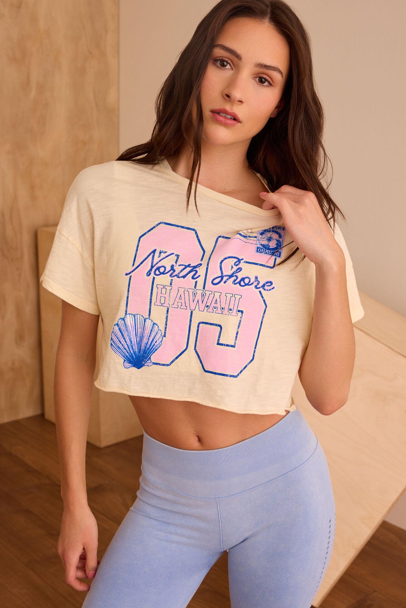 North Shore Hawaii Crop Tee Product Image