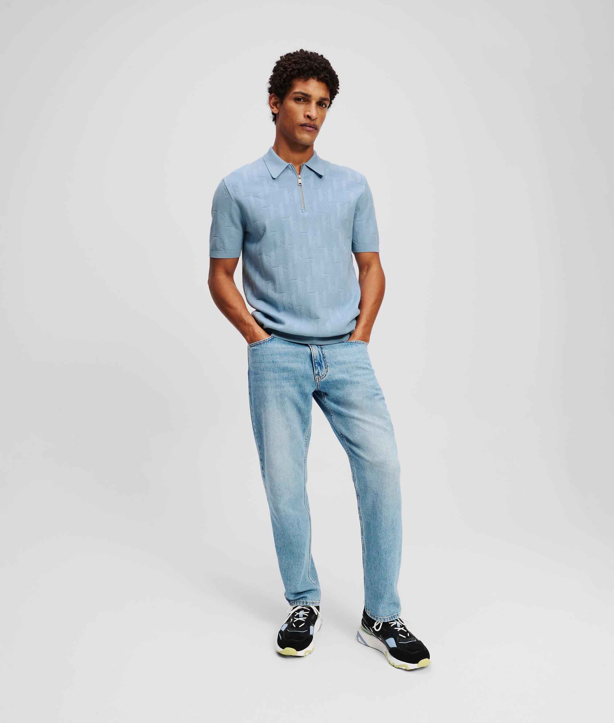 MONOGRAM ZIP-UP POLO SHIRT Product Image