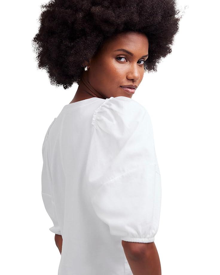 Mixy V-Neck Puff Tee Product Image