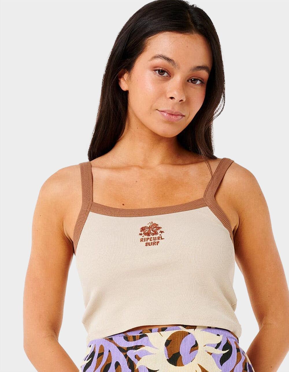 RIP CURL Cala Nights Womens Baby Tank Top - NATURAL Product Image