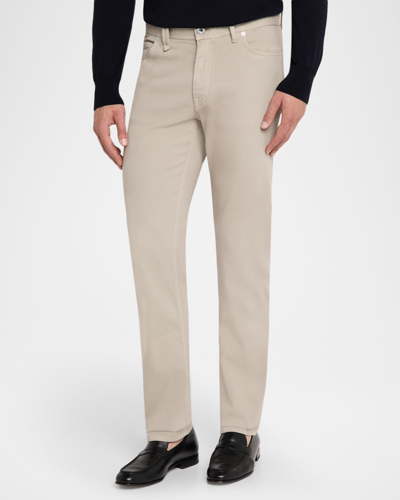 Men's Cotton Denim Five-Pocket Pants Product Image