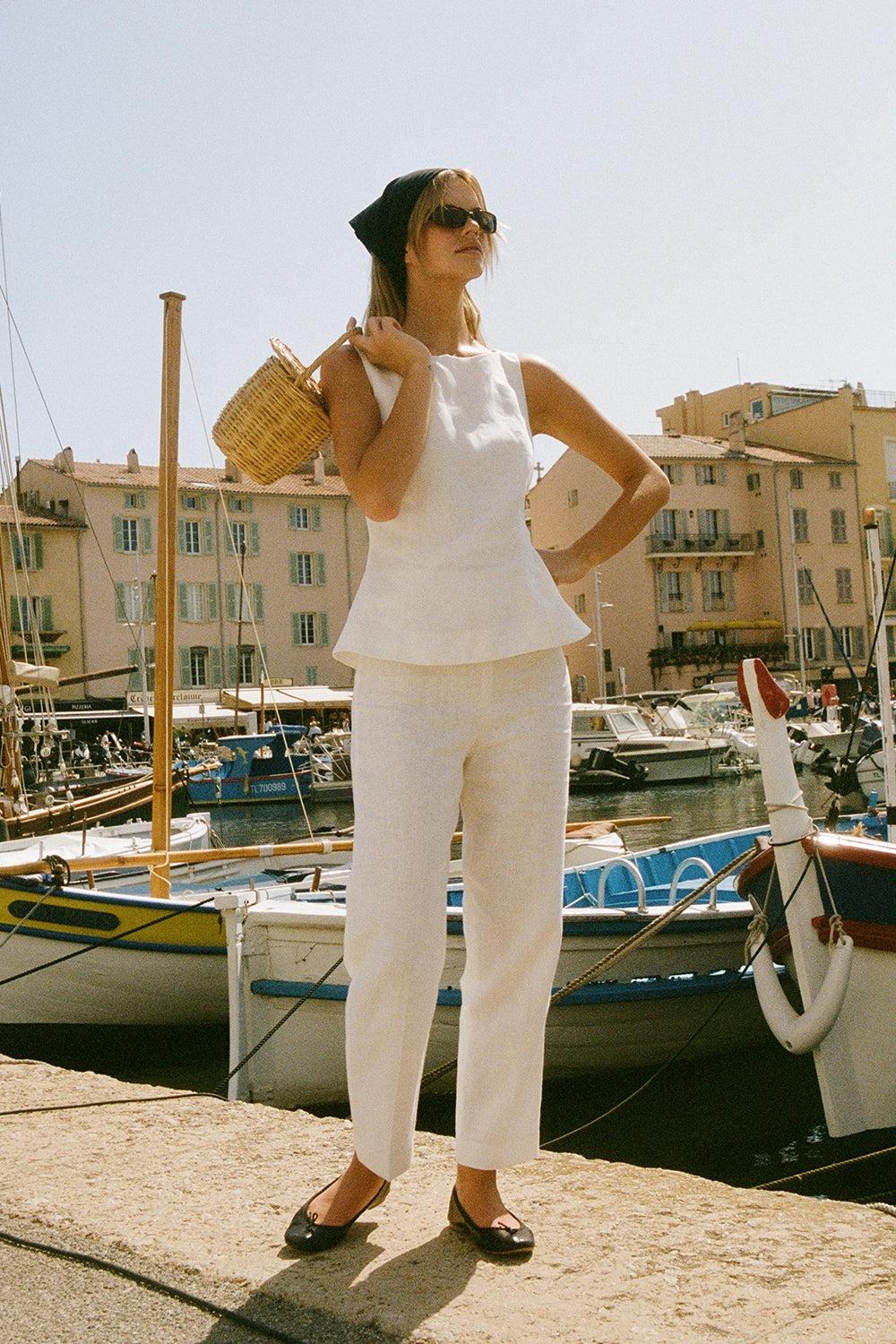 Claudine Pant White - Final Sale Product Image