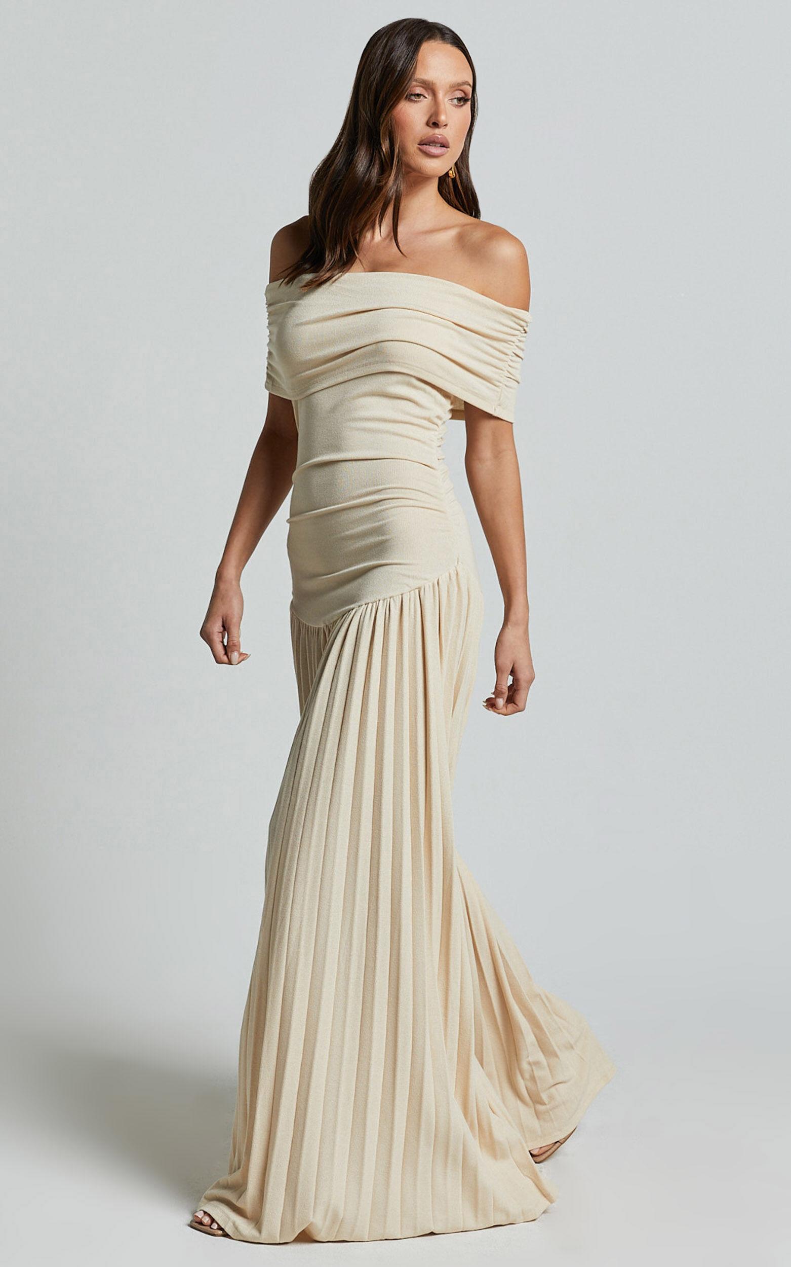 Lioness - Field Of Dreams Maxi Dress in Oatmeal Product Image