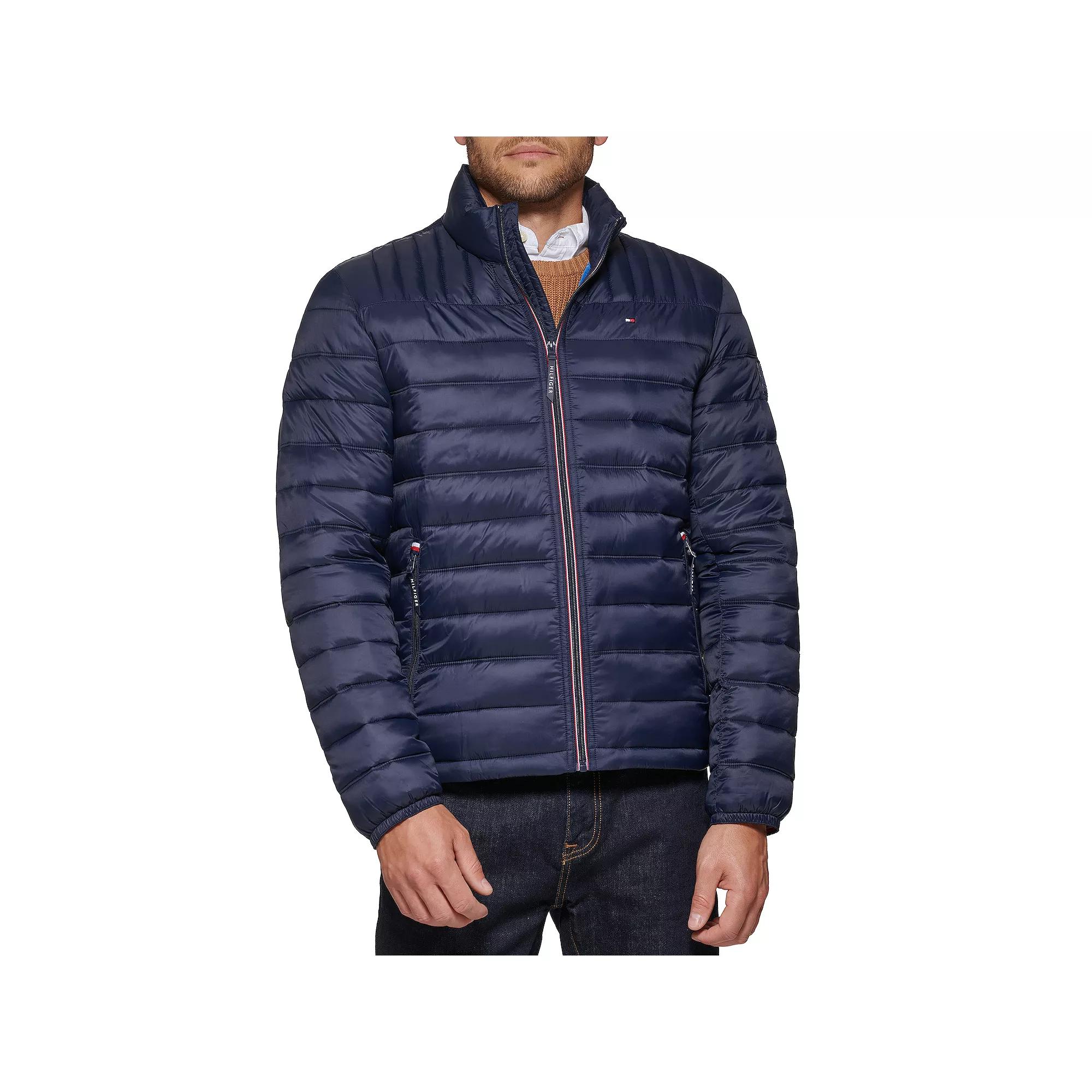 Big & Tall Tommy Hilfiger Stand Collar Packable Puffer Jacket, Men's,  Product Image