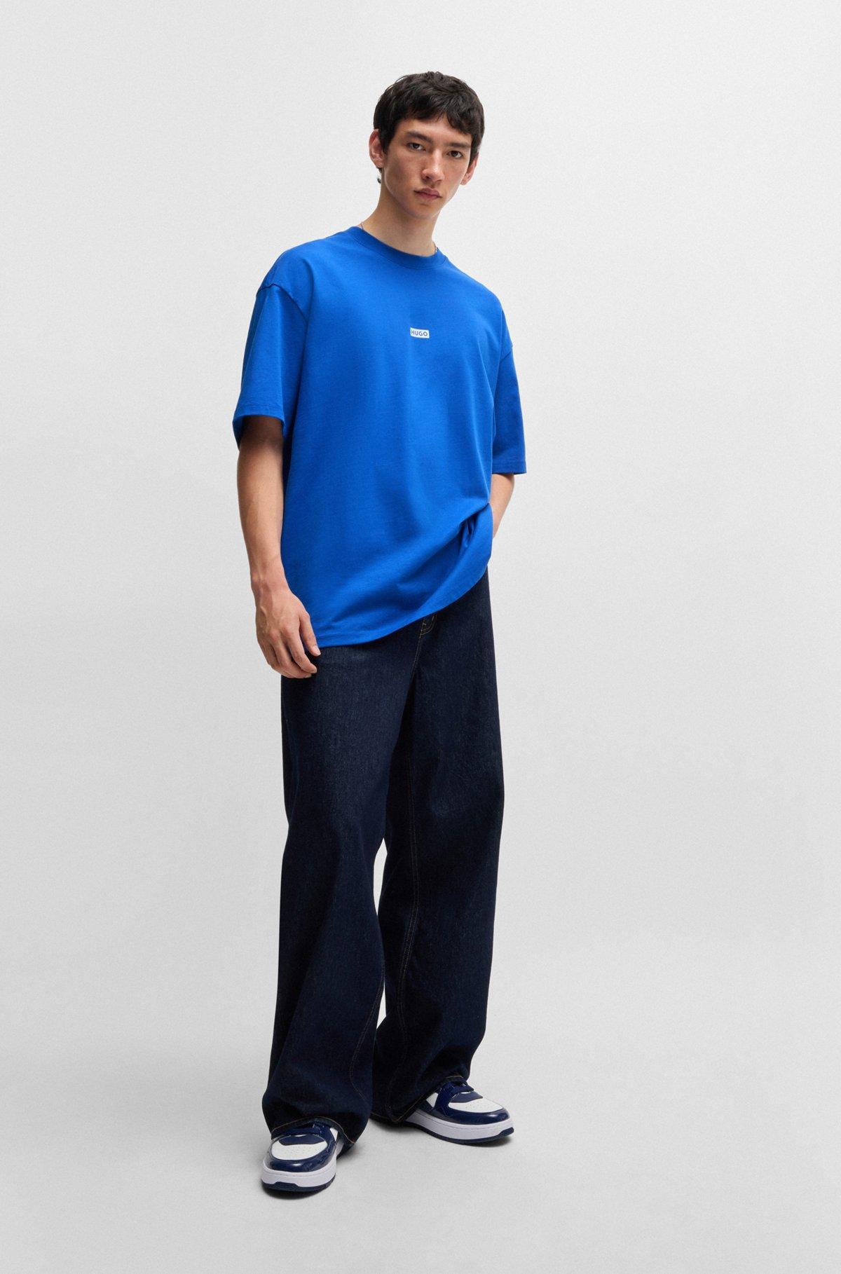 Loose-fit T-shirt in cotton with rear logo artwork Product Image