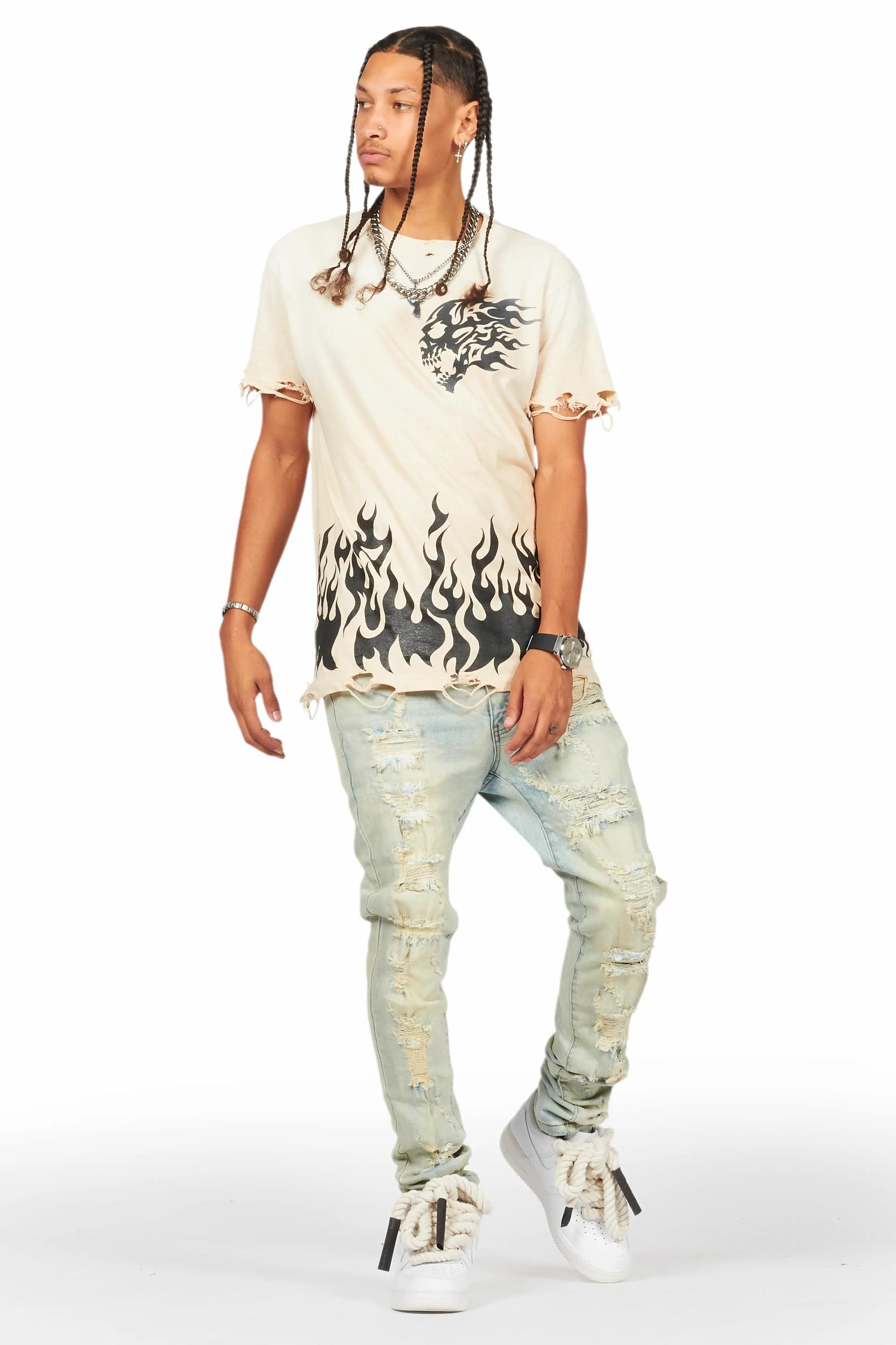 Holibert Light Blue Slim Fit Jean Male Product Image