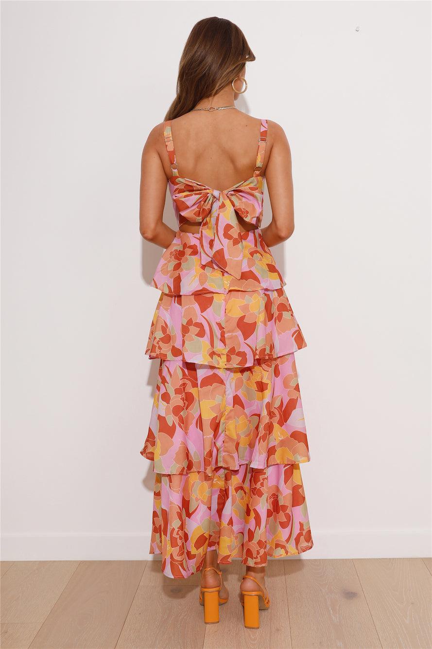 She Found Love Maxi Dress Pink Product Image