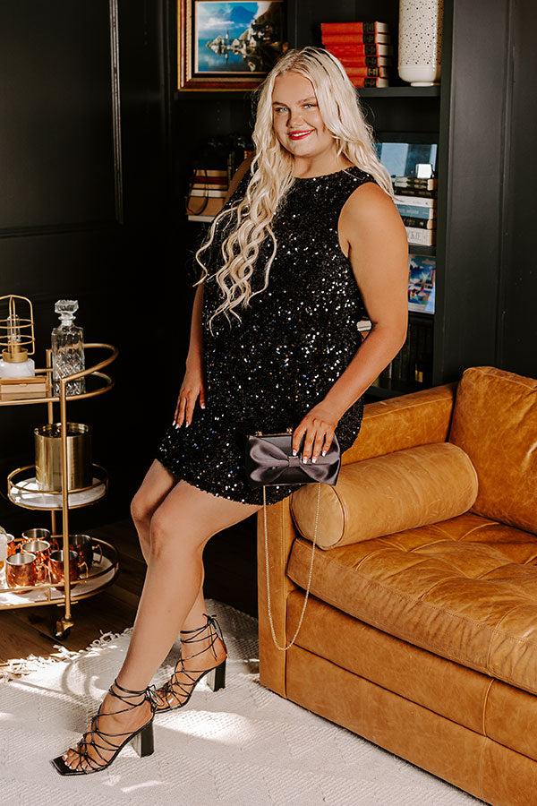 Glam Lifestyle Sequin Mini Dress Curves Product Image