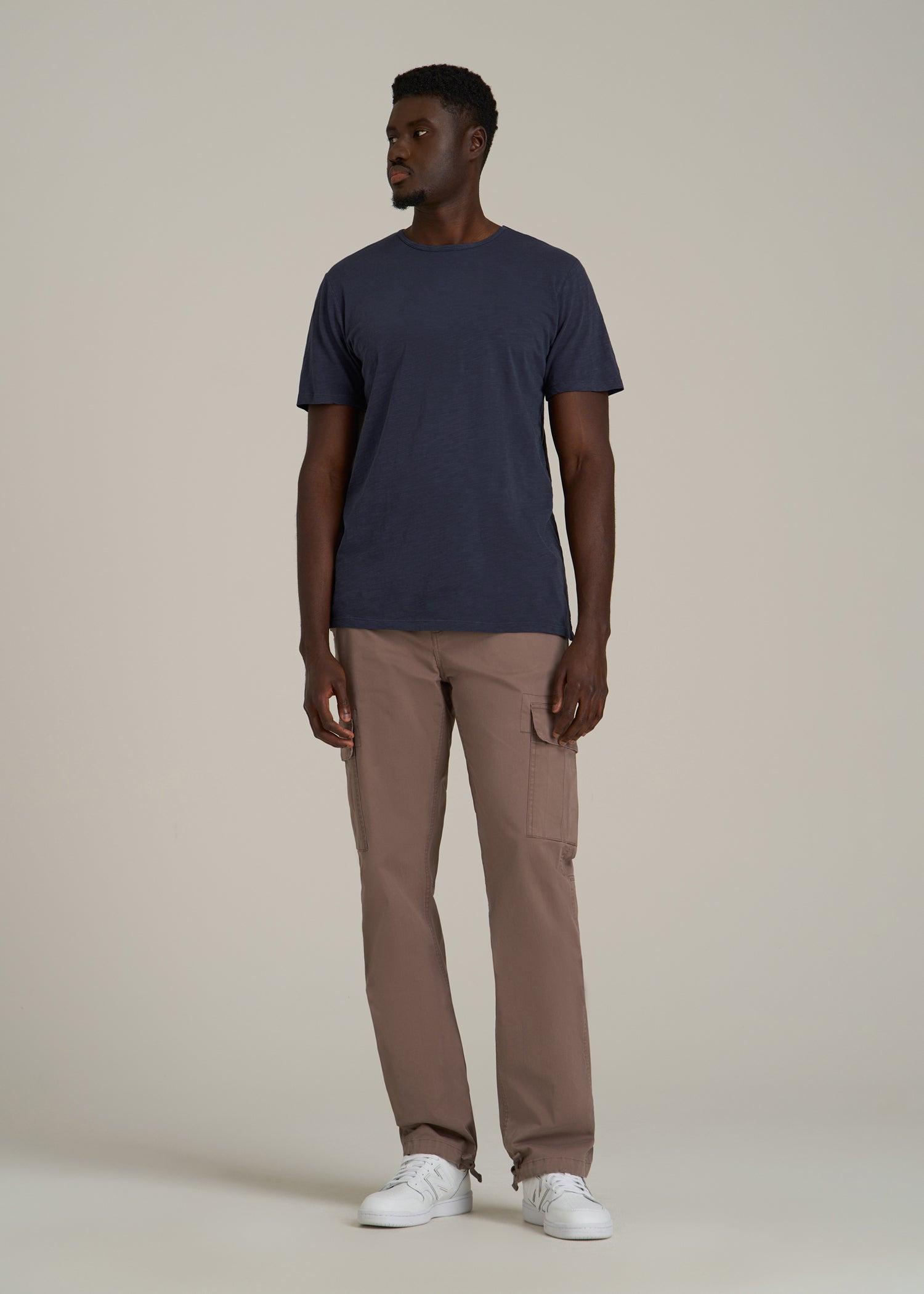 REGULAR-FIT Slub Tee for Tall Men in Navy Male Product Image