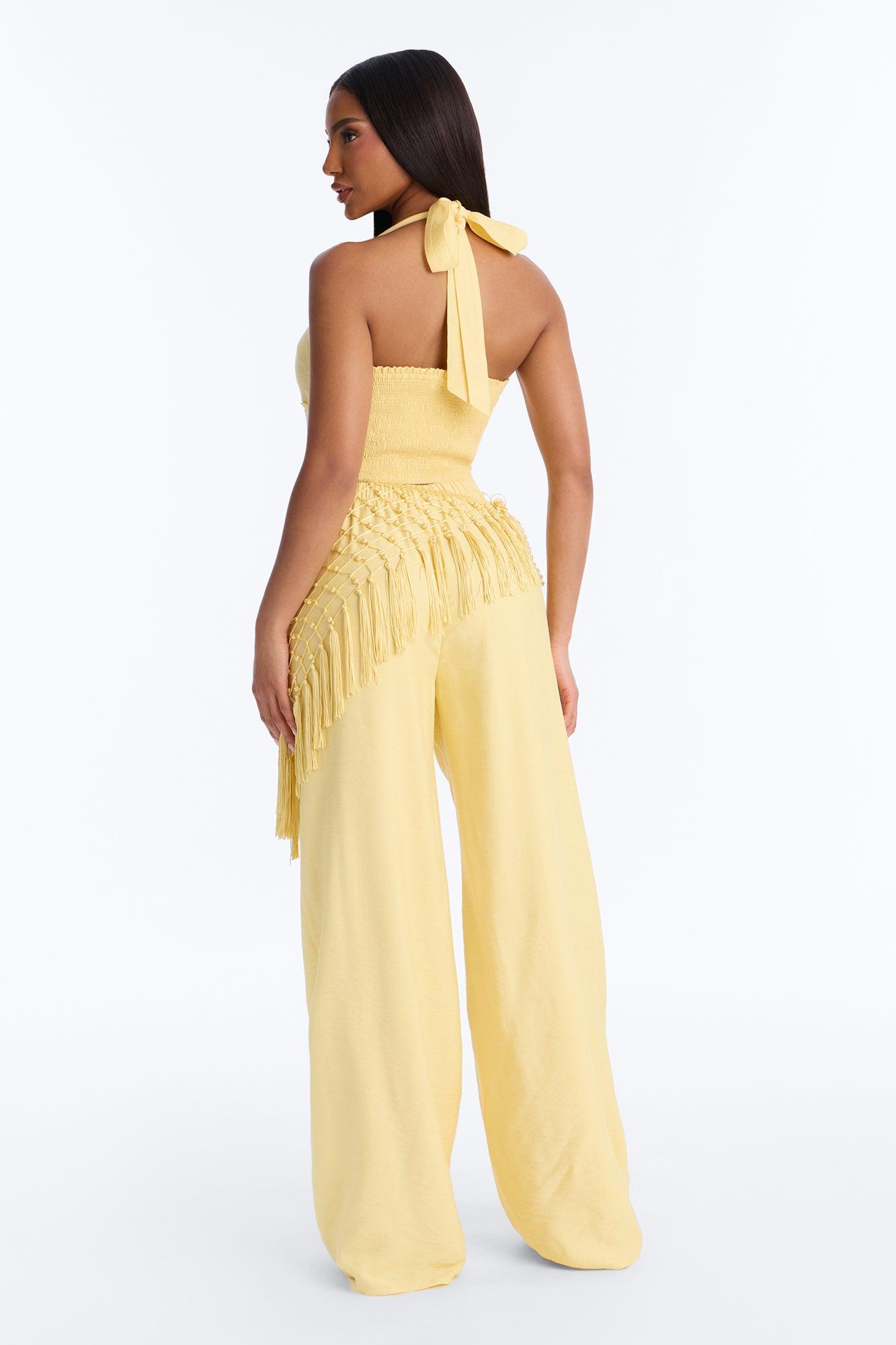 Isabelle 3 Piece Pant Set - Yellow Female Product Image