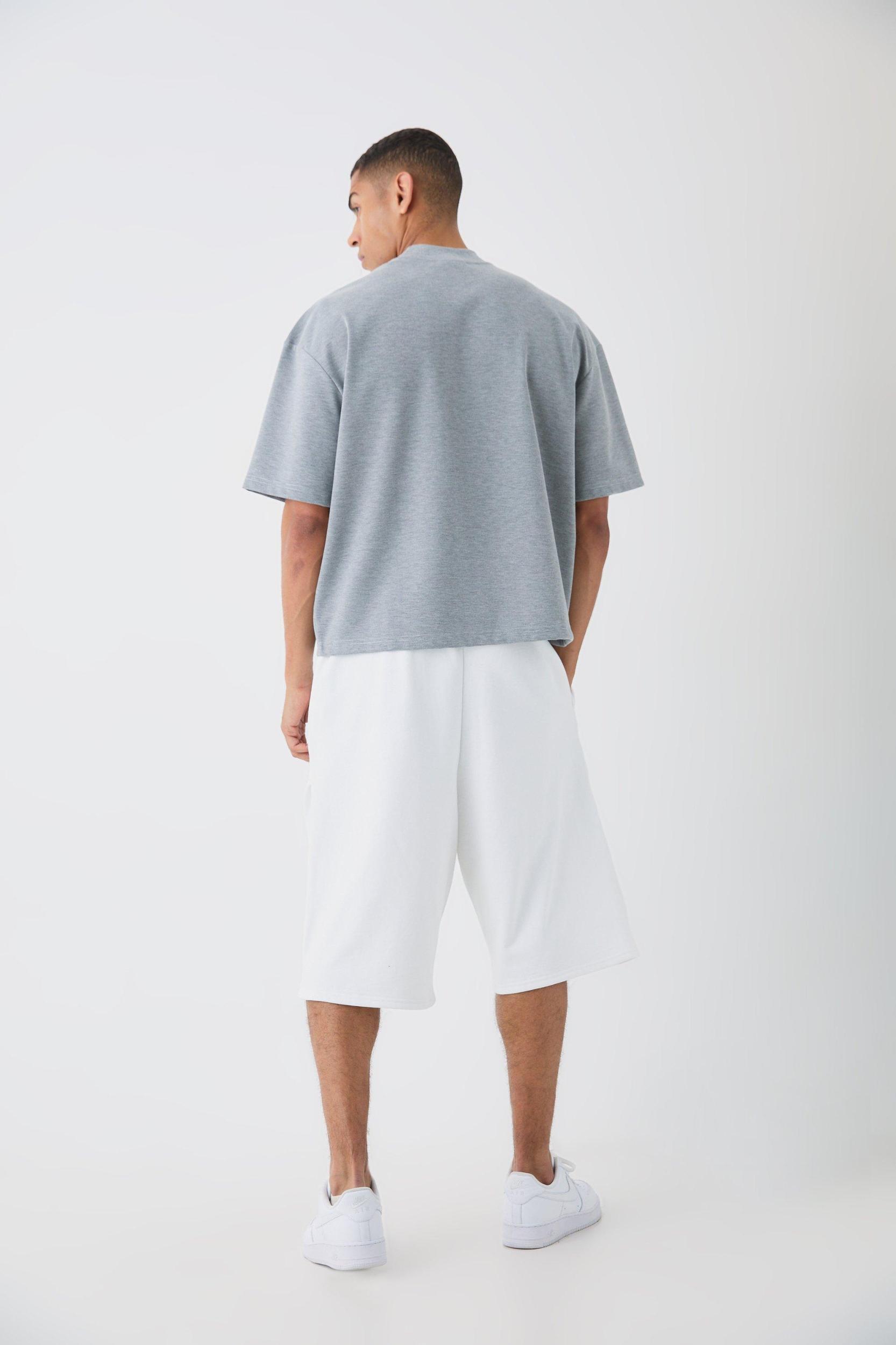 Oversized Boxy Tonal Printed Heavyweight T-shirt | boohooMAN USA Product Image