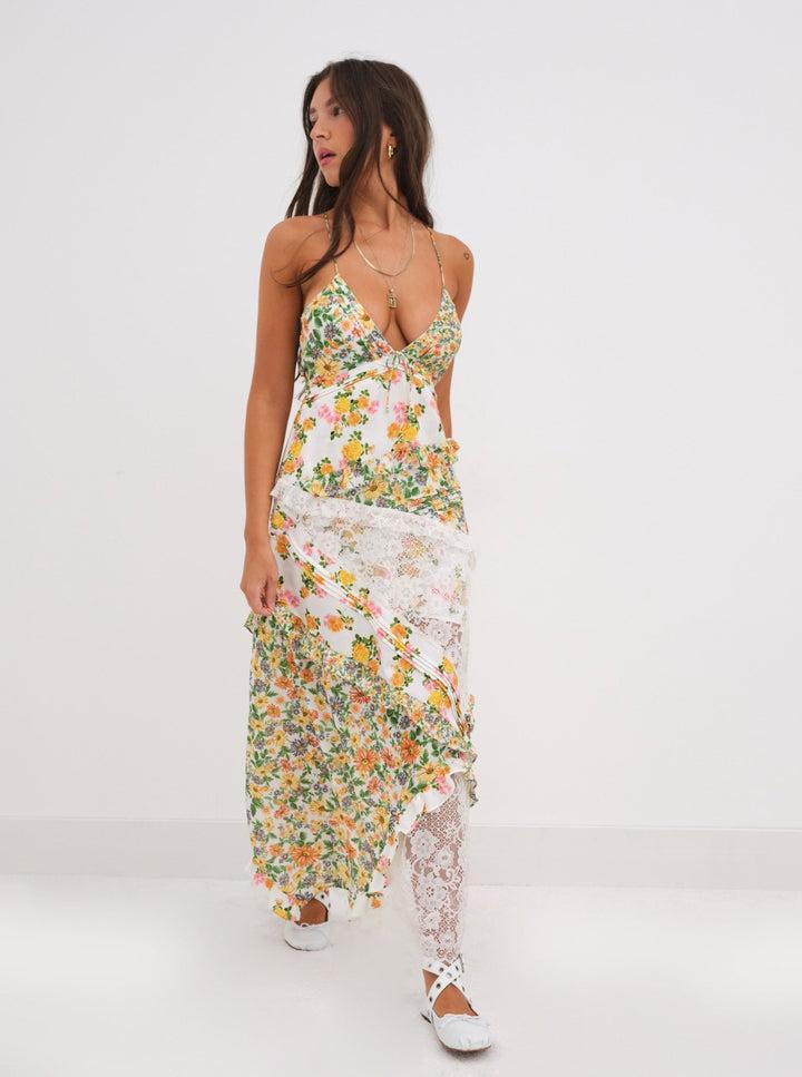 Rosalyn Maxi Dress — Green Product Image