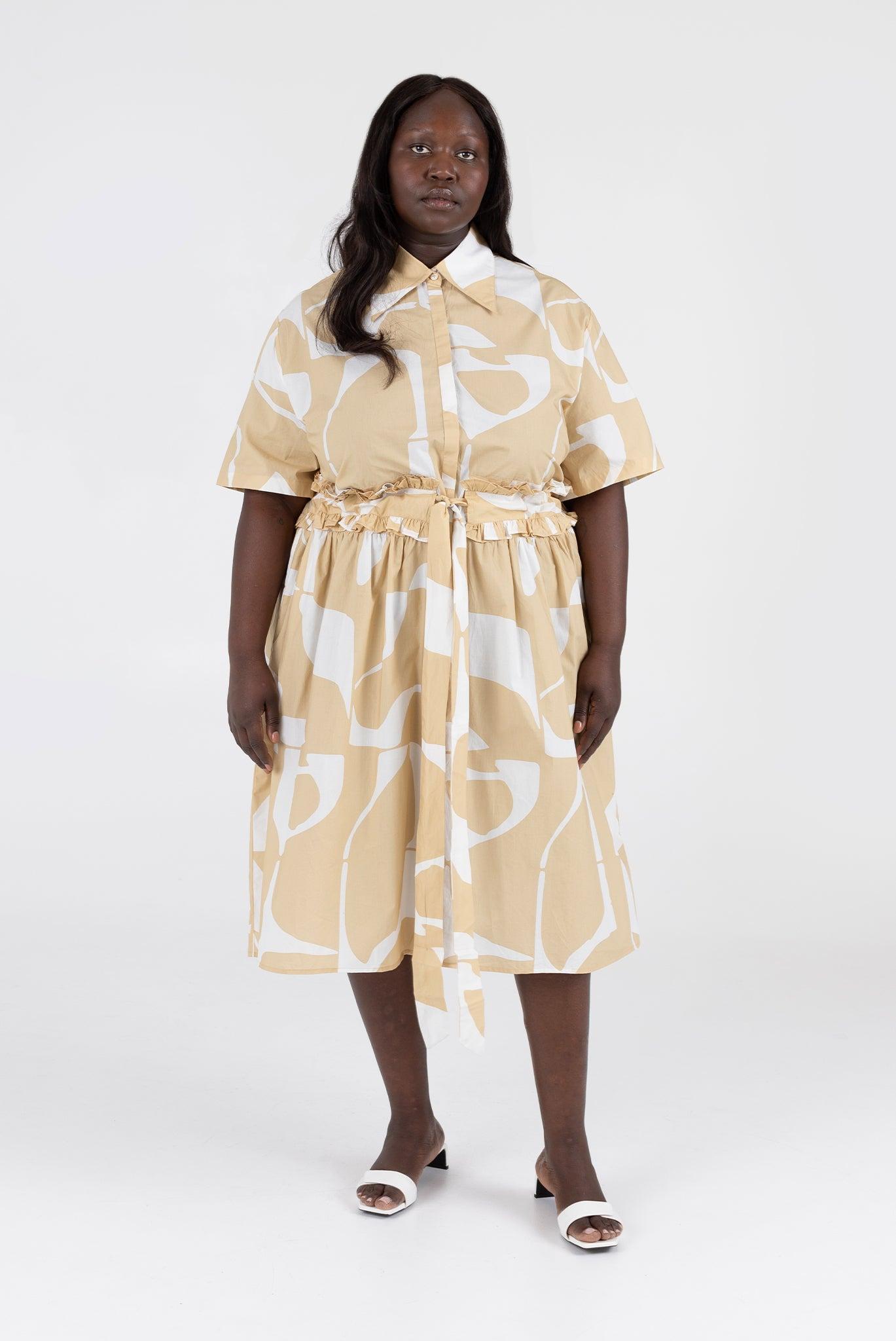 Gabrielle Dress - Wheat Sky Product Image