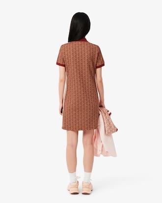Slim Fit Monogram Jacquard Polo Dress Product Image