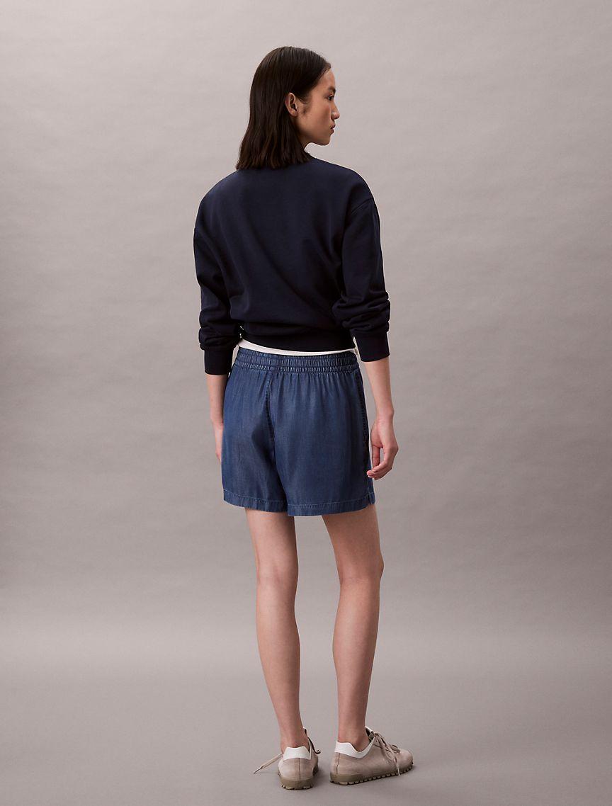 Denim Pull-On Shorts Product Image