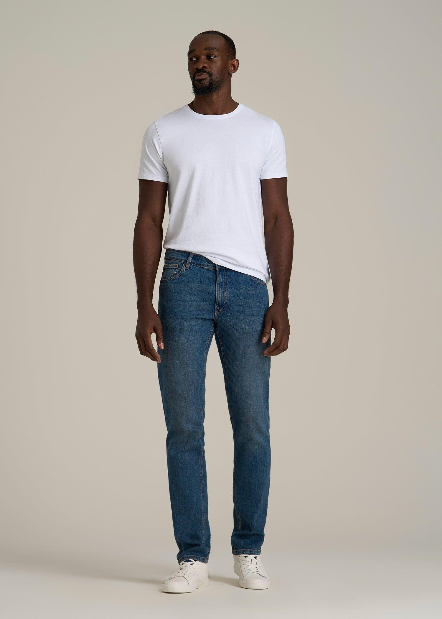 Carman TAPERED Jeans for Tall Men in Worn Blue Male Product Image